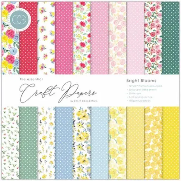 Bright Blooms - 12X12 Paper Pad 1