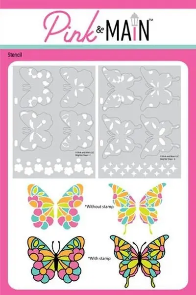 Brighter Days - 2 Piece Layering Stencils 1