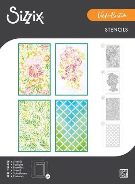 Buildables Botanicals #1 - A6 Stencil Set 1