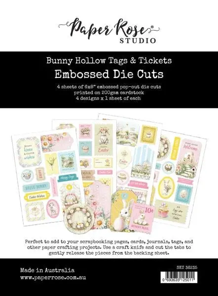 Bunny Hollow - Embossed Die Cuts - Tags & Tickets 1