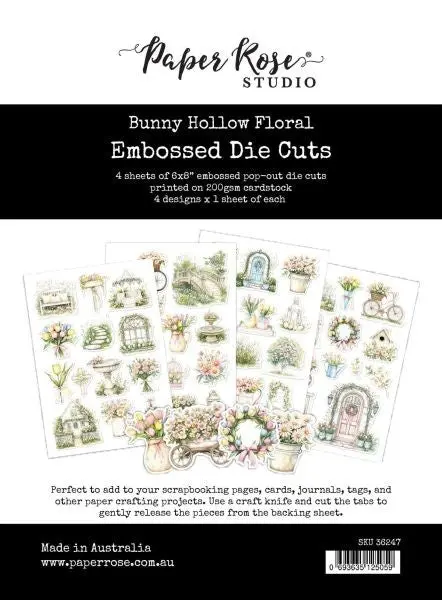 Bunny Hollow - Floral Embossed Die Cuts 1
