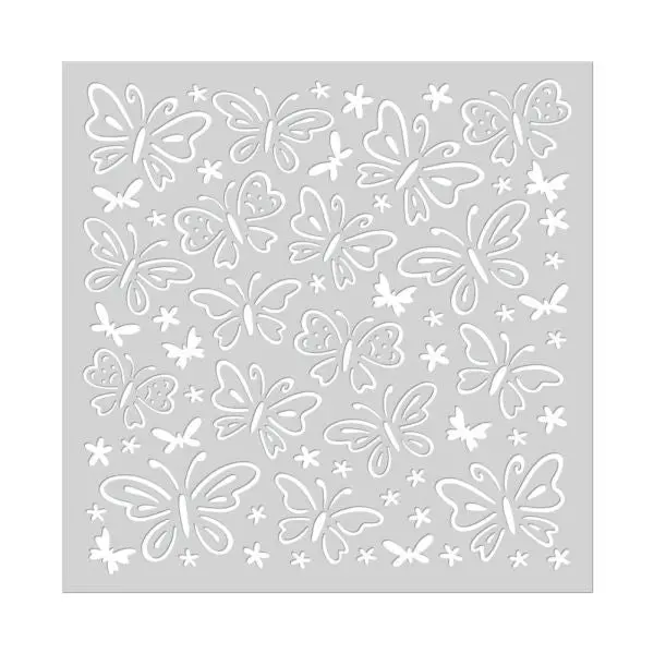 Butterfly Pattern Stencil 1