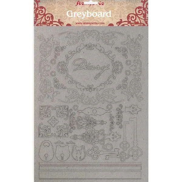 Calligraphy - Greyboard Cut Outs - Diary 1