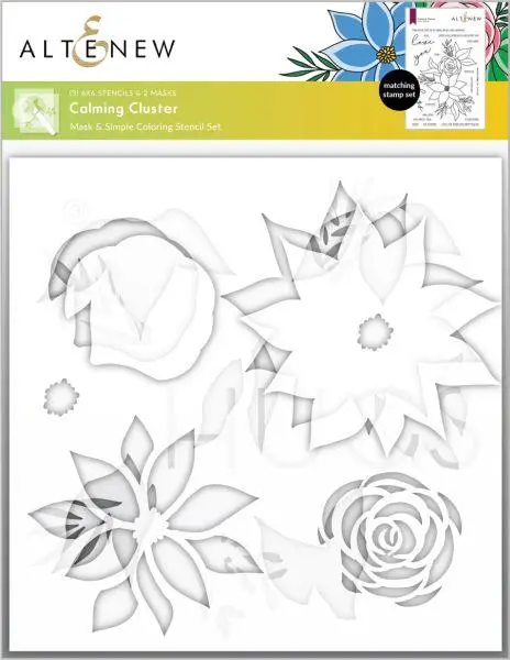 Calming Cluster Simple Coloring Stencil Set (3 In 1) 1