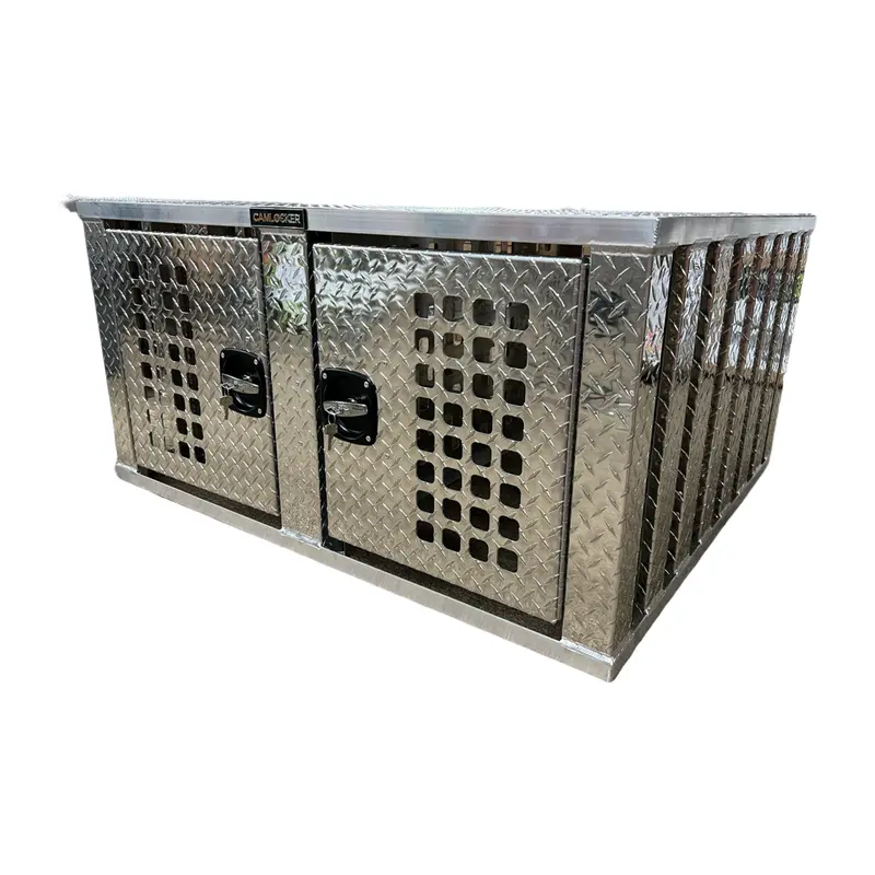 Camlocker Aluminum 2 Bay Dog Box 1