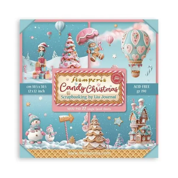 Candy Christmas - 12X12 Paper Pack - Single Sided 1