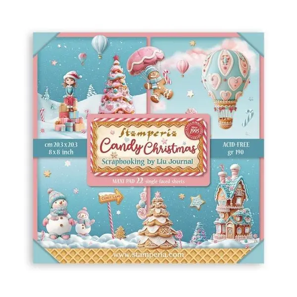 Candy Christmas - 8X8 Paper Pack - Single Sided 1