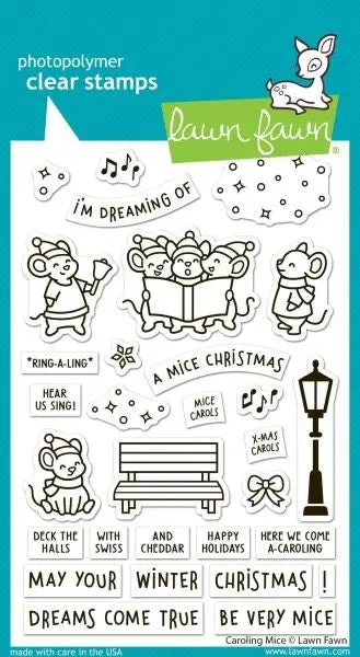 Caroling Mice - Clear Stamps 1