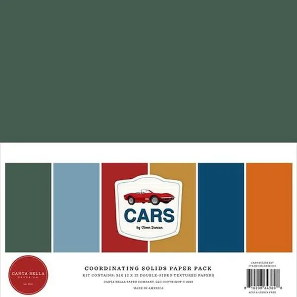 Cars - 12X12 Collection Pack - Solids 1