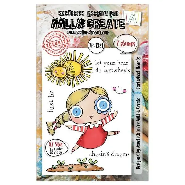 Cartwheel Hearts - Clear Stamps 1