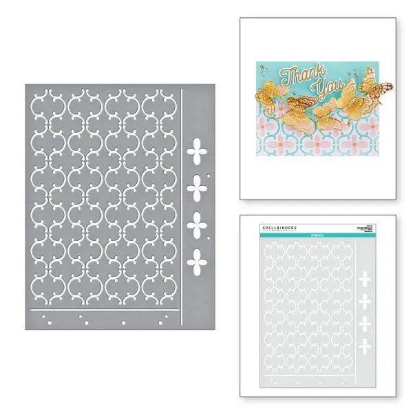 Celebrate You Collection - Venetian Wallpaper Stencil 1