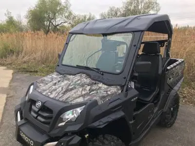 Cfmoto Uforce 500 & 800 Laminated Glass Windshield With Wiper 1