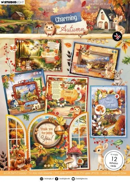 Charming Autumn - Autumn Cards Card Making Pad 1