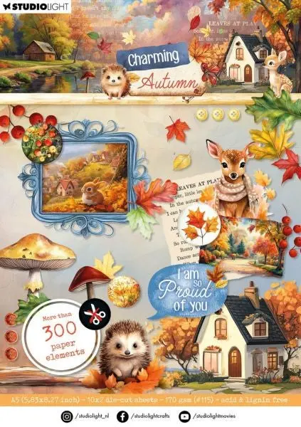 Charming Autumn - Die Cut Paper Pad 1