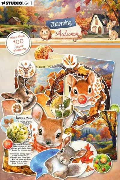 Charming Autumn - Paper Elements - Labels, Images & Animal Heads 1