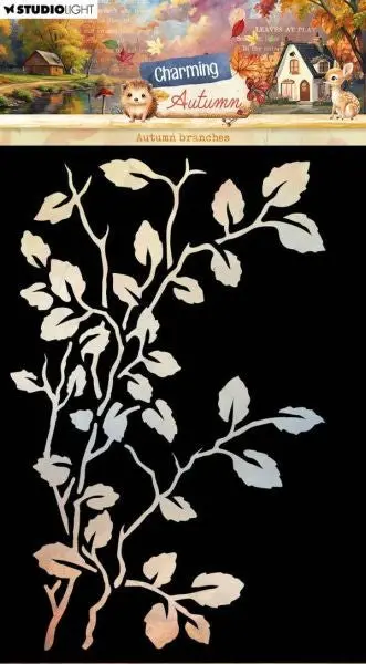 Charming Autumn - Stencil - Autumn Branches 1