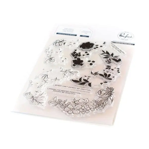 Charming Floral Wreath - Clear Stamp Set 1
