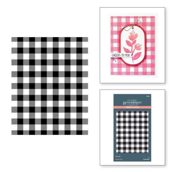 Cheers To You Collection - Buffalo Plaid Press Plate 1