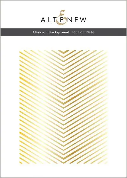 Chevron Background Hot Foil Plate 1