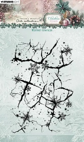 Christmas Blush - Clear Stamps - Winter Crackle 1