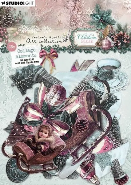 Christmas Blush - Collage Elements 1