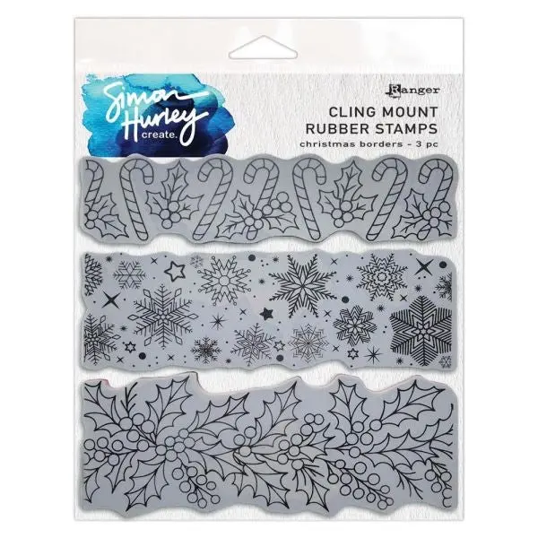 Christmas Borders - Cling Stamps 1
