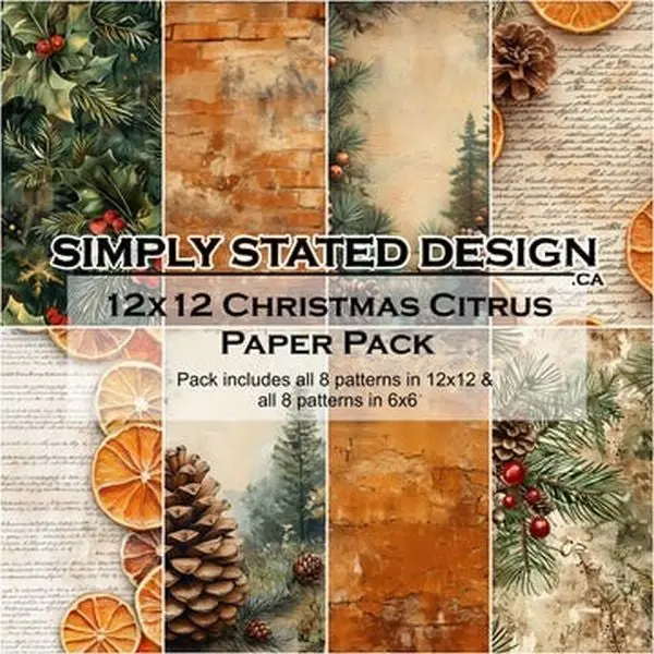 Christmas Citrus - 12X12 Collection Pack 1