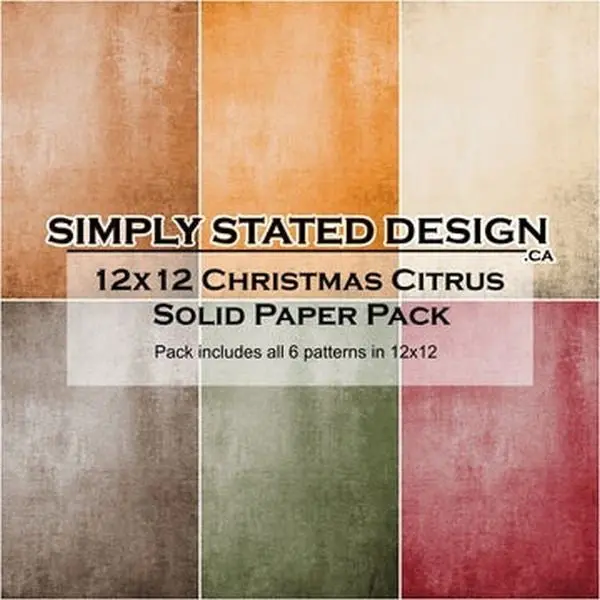 Christmas Citrus - 12X12 Collection Pack - Solids 1
