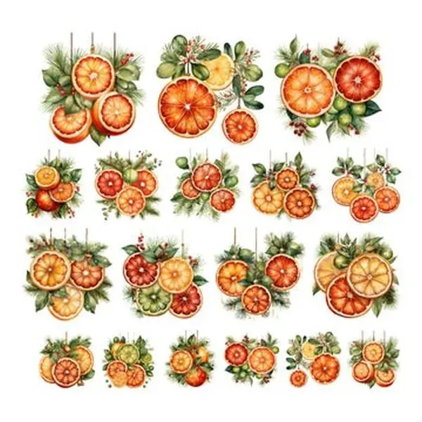 Christmas Citrus - Ephemera 1