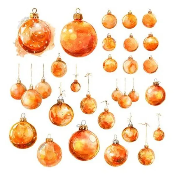 Christmas Citrus - Ephemera - Ornaments 1