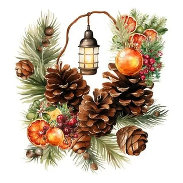 Christmas Citrus - Wreath 1