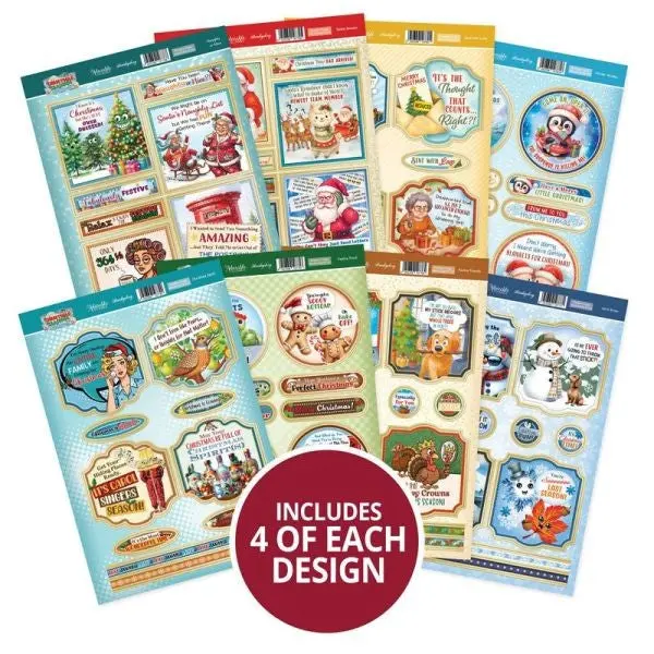 Christmas Crackers Luxury Card Toppers Kit 1