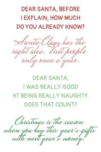 Christmas Humor Sentiments - Clear Stamps 1