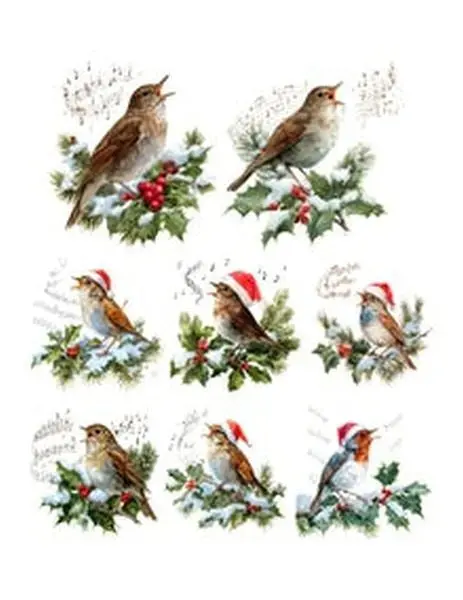 Christmas Music - Ephemera - Birds 1