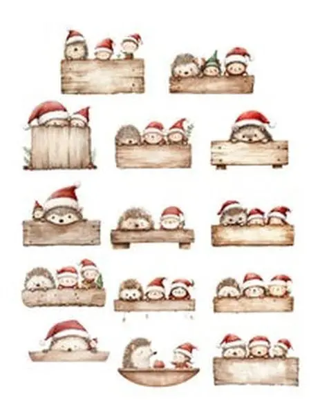 Christmas Peek A Boo - Ephemera 1