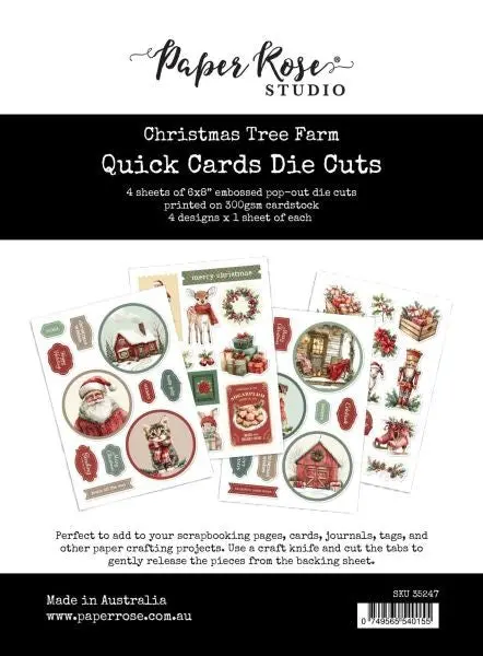 Christmas Tree Farm - Die Cuts - Quick Card 1