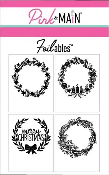 Christmas Wreaths - Foilable Panels 1