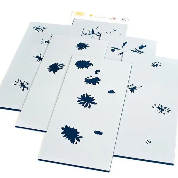 Chrysanthemum - Layering Stencils 1