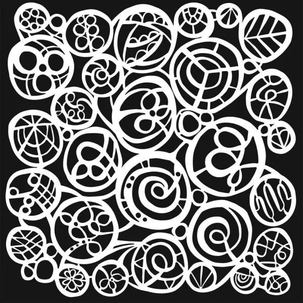 Circle Fest - 6X6 Stencil 1
