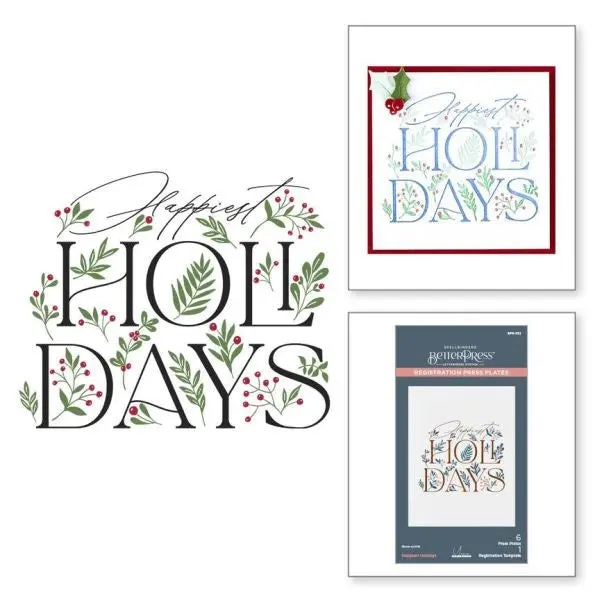 City Holiday Collection - Happiest Holidays Registration Press Plate 1