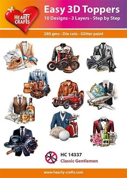 Classic Gentlemen - Easy 3D Toppers 1