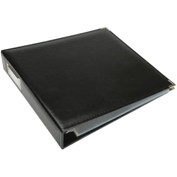 Classic Leather 3 Ring Album - Black 1