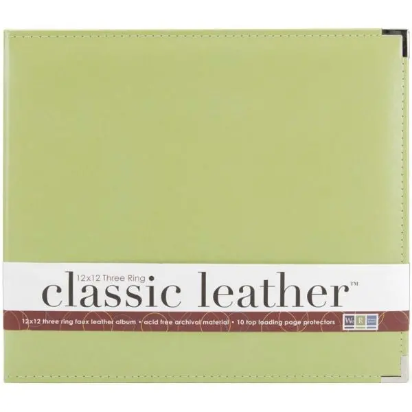 Classic Leather 3 Ring Album - Kiwi 1