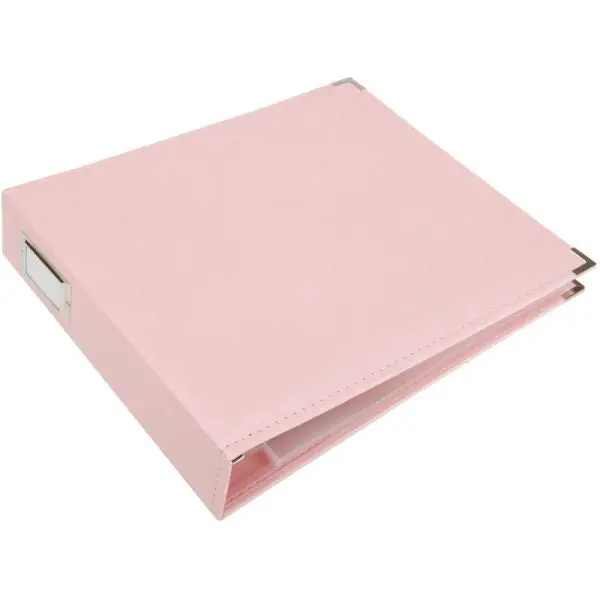 Classic Leather 3 Ring Album - Pretty Pink 1