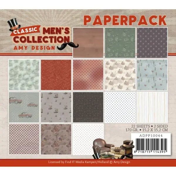 Classic Men's Collection - 6X6 Paper Pad 1