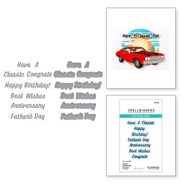 Classic Road Legends Collection - Classic Sentiments Dies 1