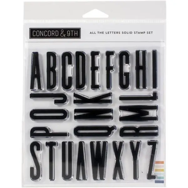 Clear Stamps - All The Letters 1