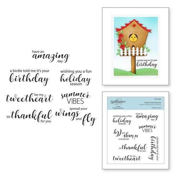 Clear Stamps - Birdhouses Throught The Seasons - Tweet Sentiments 1