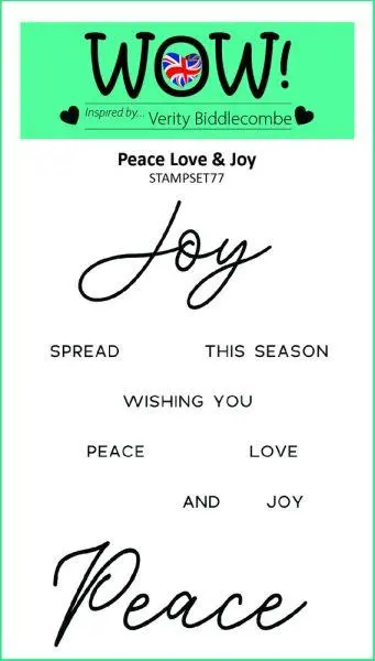 Clear Stamps - Peace, Love & Joy 1