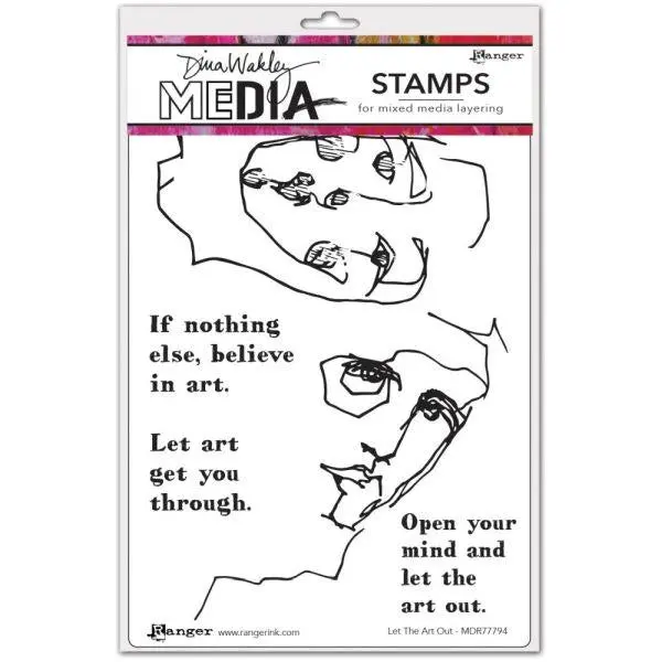 Cling Stamps - Let The Art Out 1